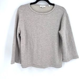 Vince Super Soft Heathered Oatmeal Pullover Sweater Lightweight small